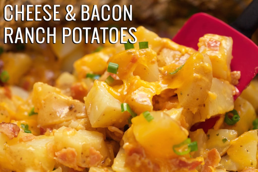 Crockpot Cheesy Bacon Ranch Potatoes