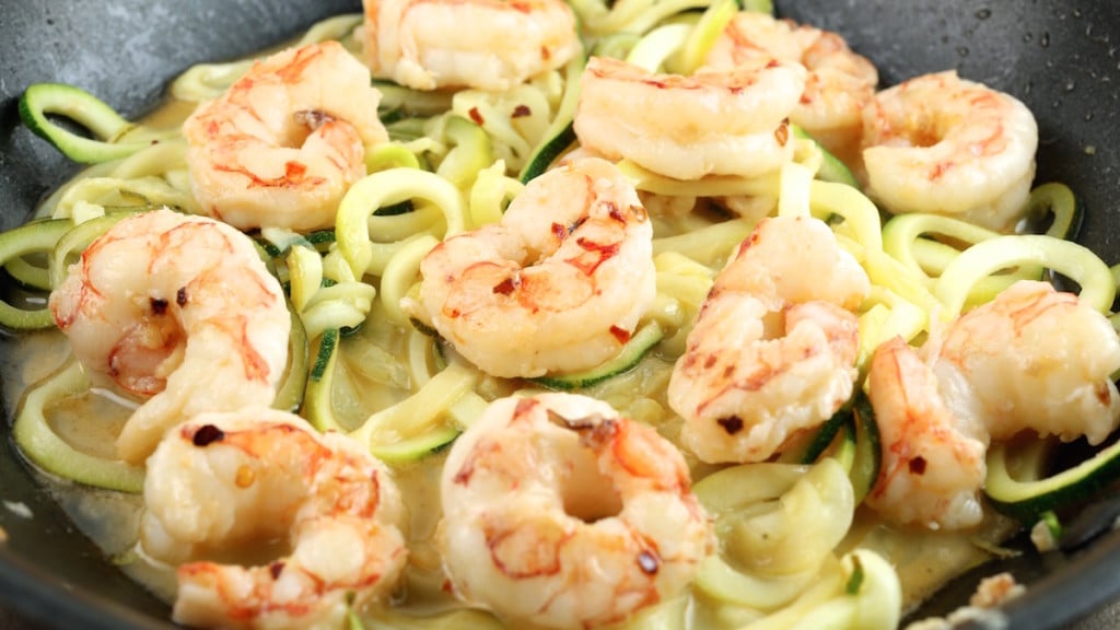 Healthy Shrimp Scampi Recipe with Zucchini Noodles