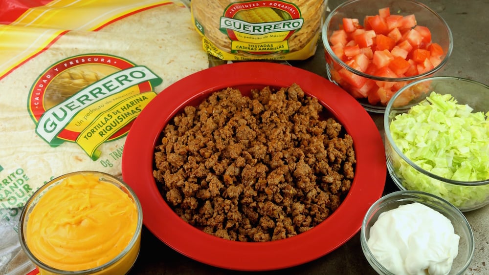 Homemade Crunchwrap Supreme Ingredients