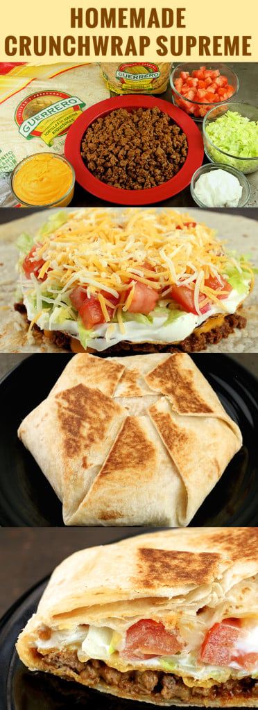 Easy Taco Crunch Wraps - SueBee Homemaker