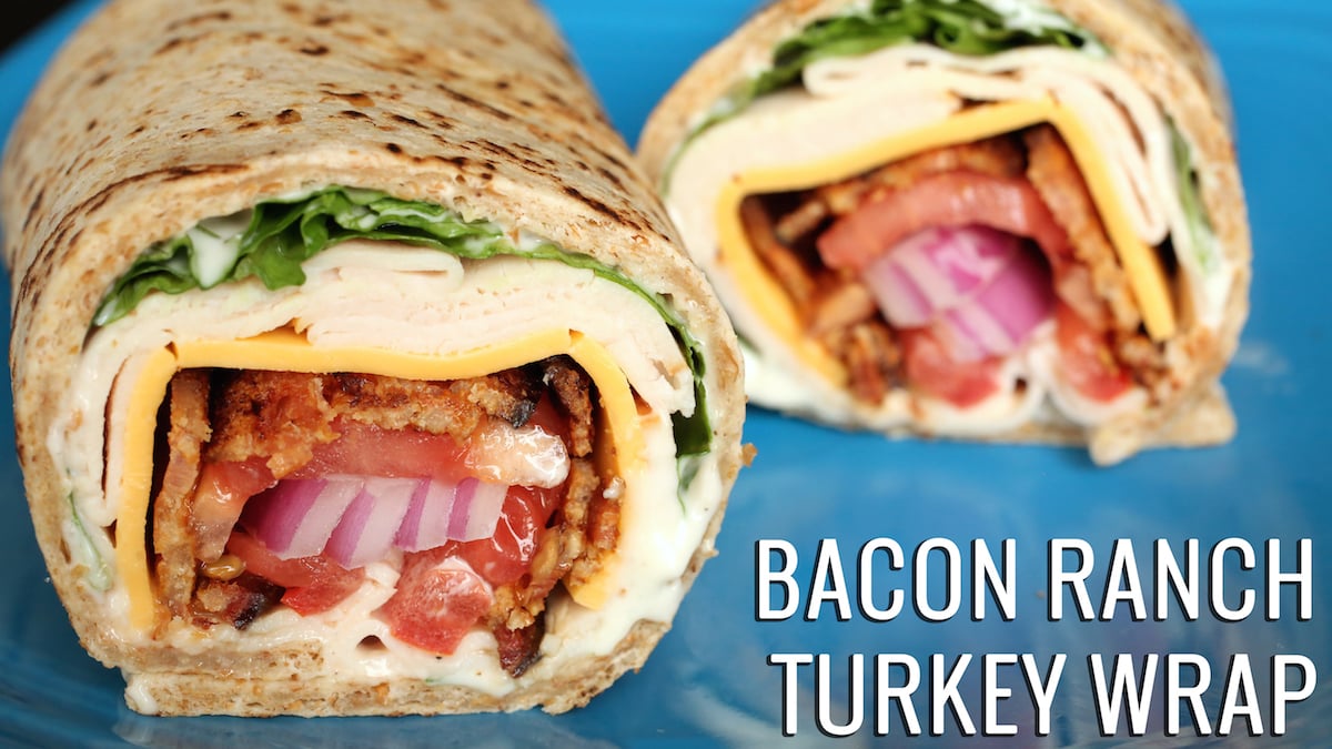 Turkey Bacon Parmesan Ranch Wrap