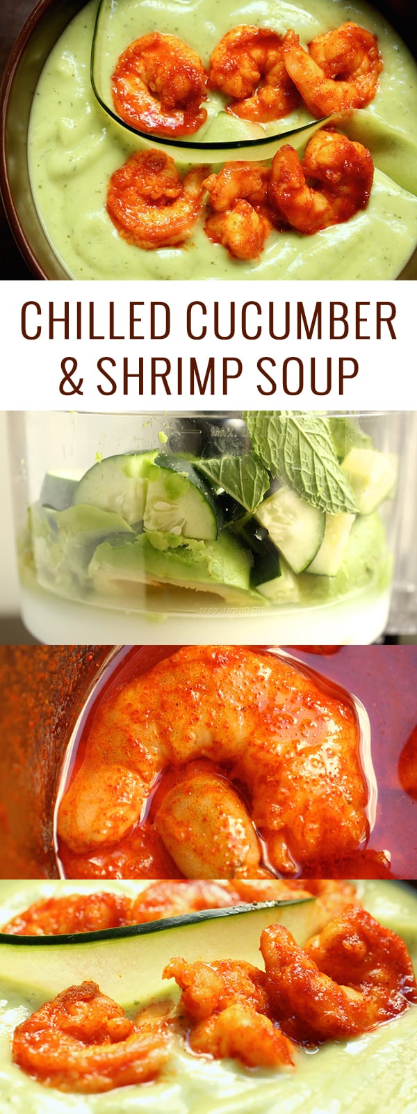 Chilled Cucumber & Shrimp Soup