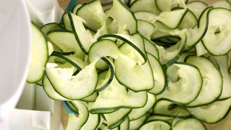 Cucumber Spiralized for Tzatziki Salad