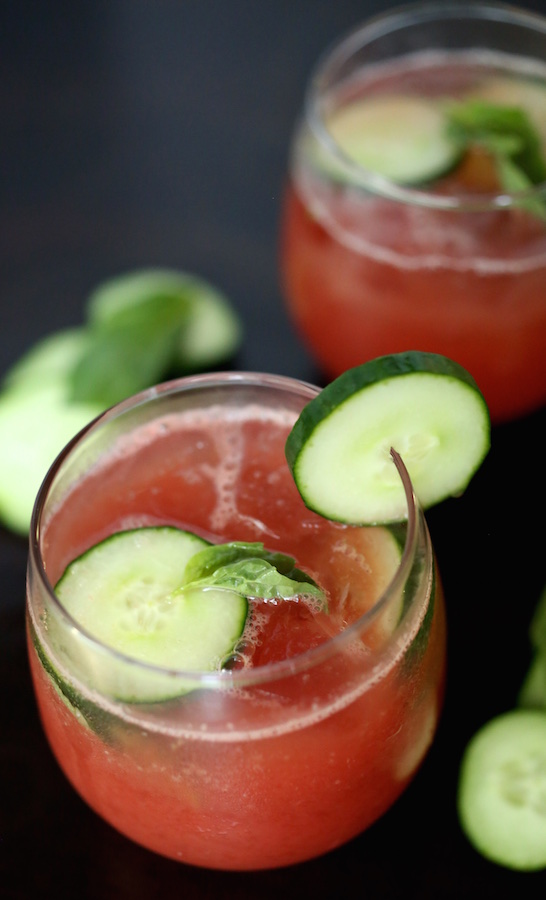 Cucumber Watermelon Basil Cooler