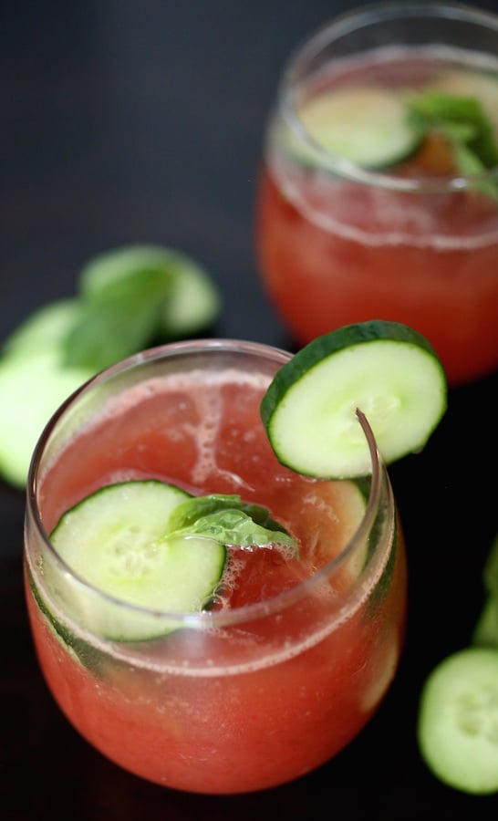 Cucumber Watermelon Basil Cooler Recipe