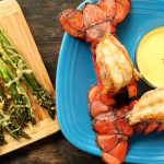 Lobster Tails with Lemon Saffron Aioli