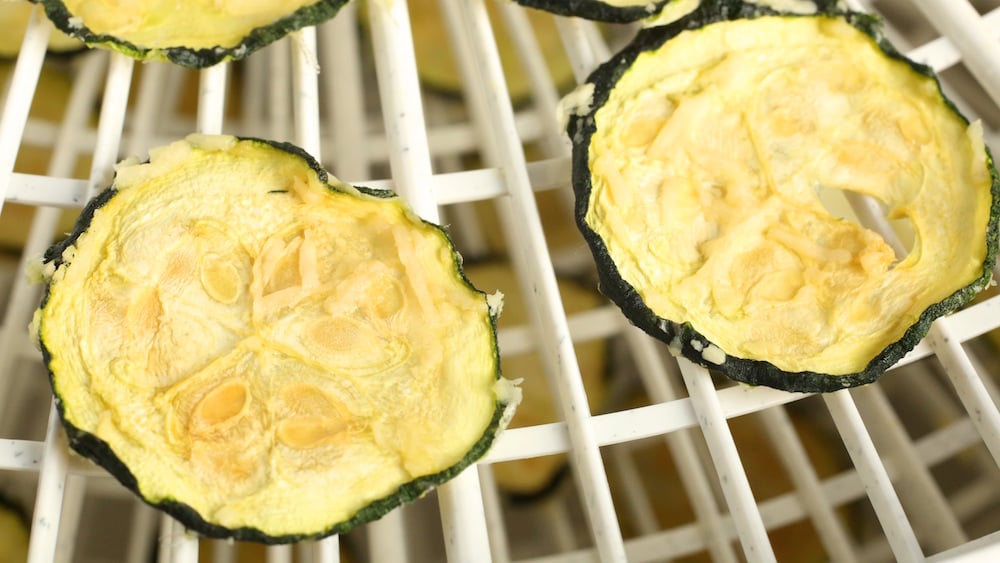 Parmesan Zucchini Chips in the Dehydrator