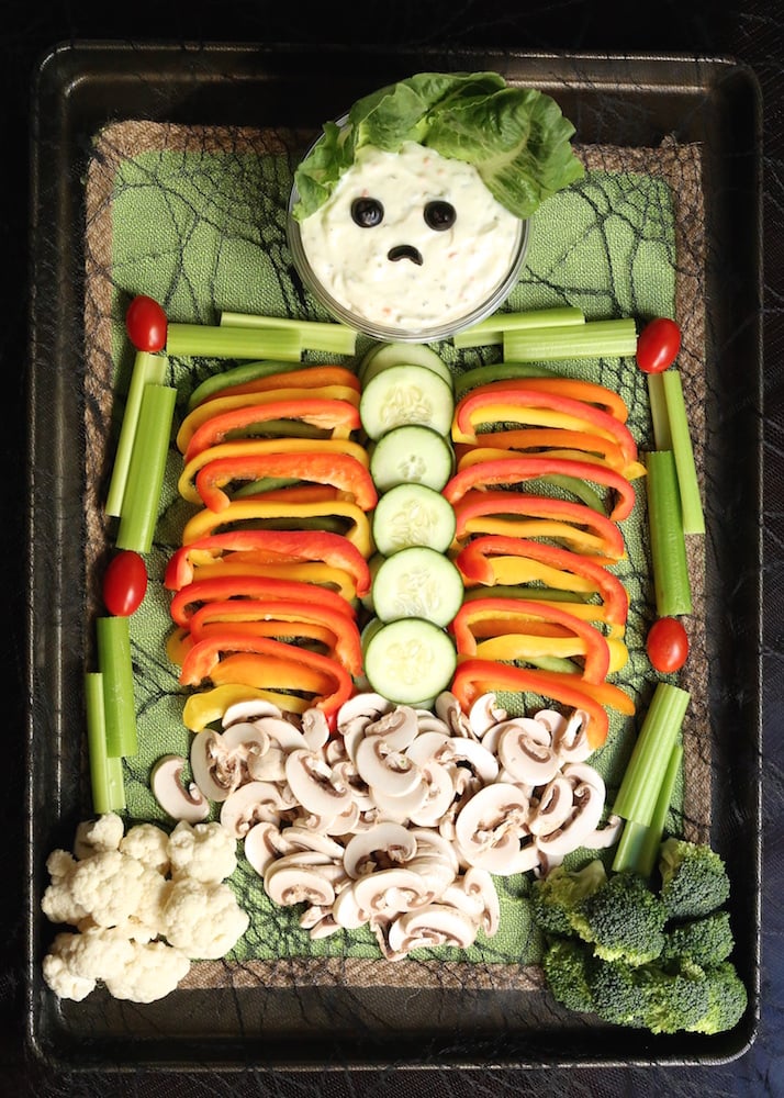 Halloween Veggie Tray Appetizer Trio Recipe Healthy Recipes