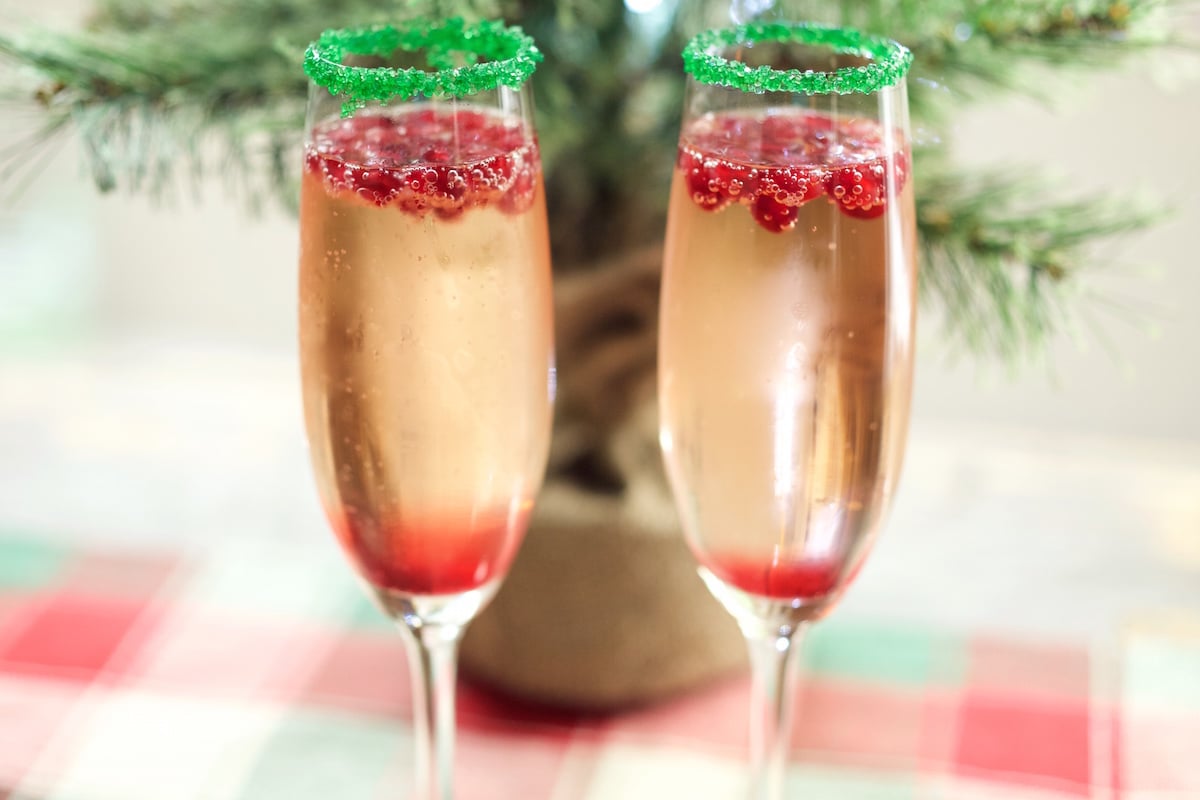 Christmas Champagne Cocktail Recipe Cooking With Janica