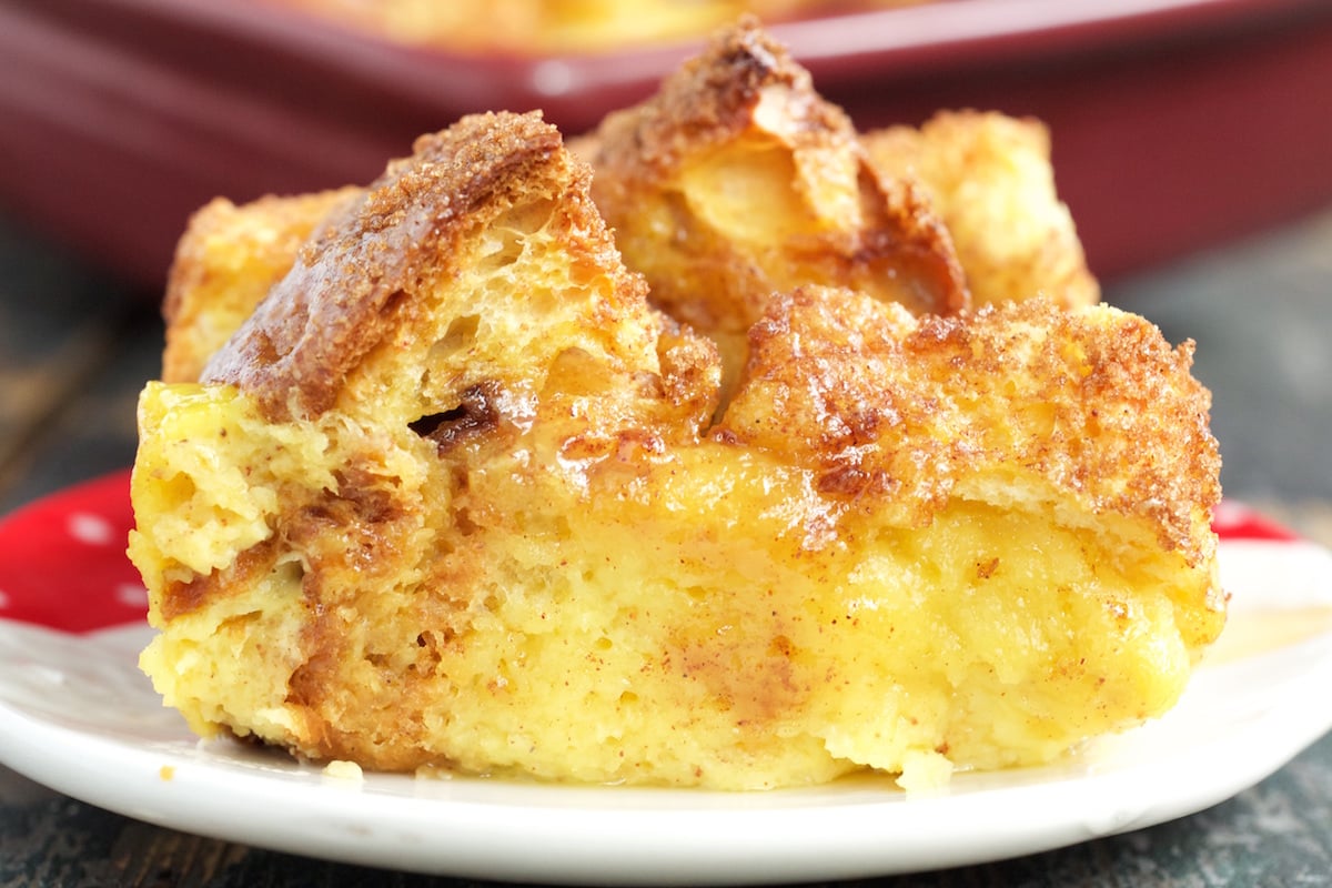 Eggnog French Toast Bake with Panettone and Brioche