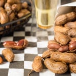 Beer boiled peanuts that can be made in the crock pot. They have a wonderful garlic and onion flavor.