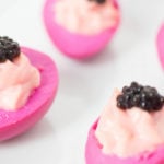 Caviar Pickled Deviled Quail Eggs