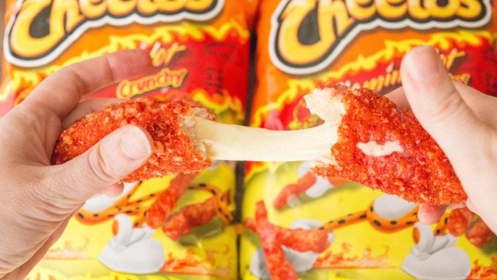 Cheetos reveals that the orange cheese dust that covers the snack