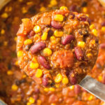 This Meatless Quinoa Chili recipe is so savory, most people don't even realize it's vegetarian!
