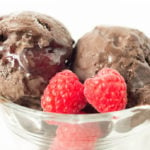 Homemade Dark Chocolate Raspberry Gelato