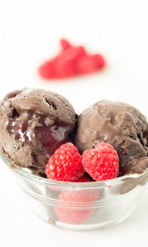 Raspberry Dark Chocolate Gelato Recipe - Cooking With Janica