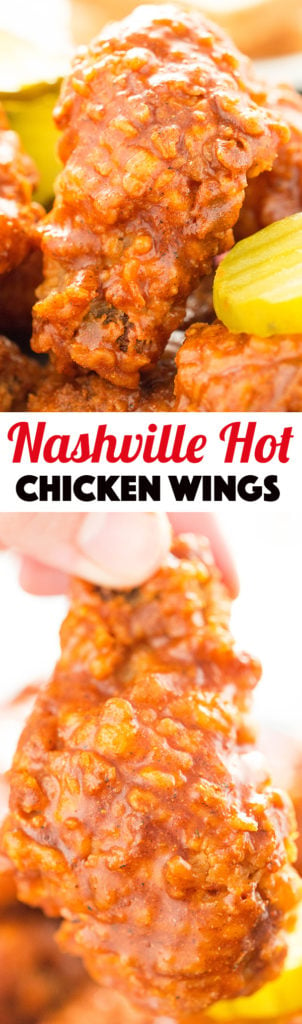 Nashville Hot Chicken Wings Recipe - The perfect spicy appetizer or game day recipe!