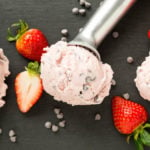 Recipe for homemade Strawberry Chocolate Chip Gelato