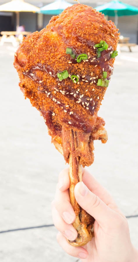 Korean BBQ Fried Turkey Leg at Smorgasburg Los Angeles