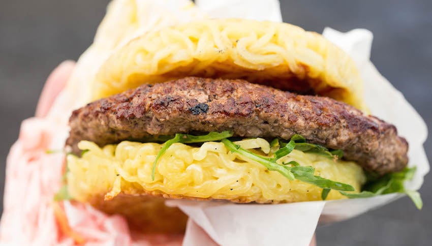 The Ramen Burger - Best Food at Smorgasburg LA