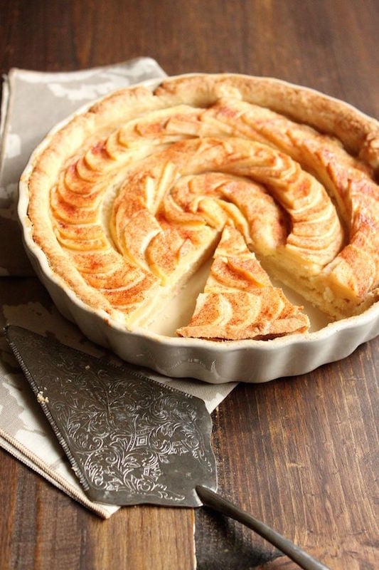 Apple Tart filled with Almond Paste - Fall Dessert Recipes