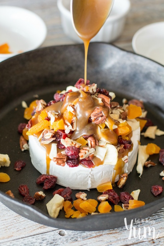 Baked Brie with Dried Fruits & Nuts - Fall Appetizer Recipes