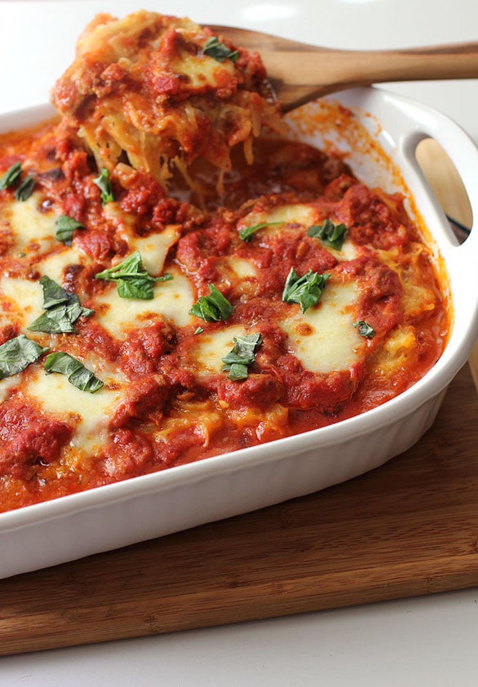 Spaghetti Squash Sausage Lasagna - Fall Dinner Recipes