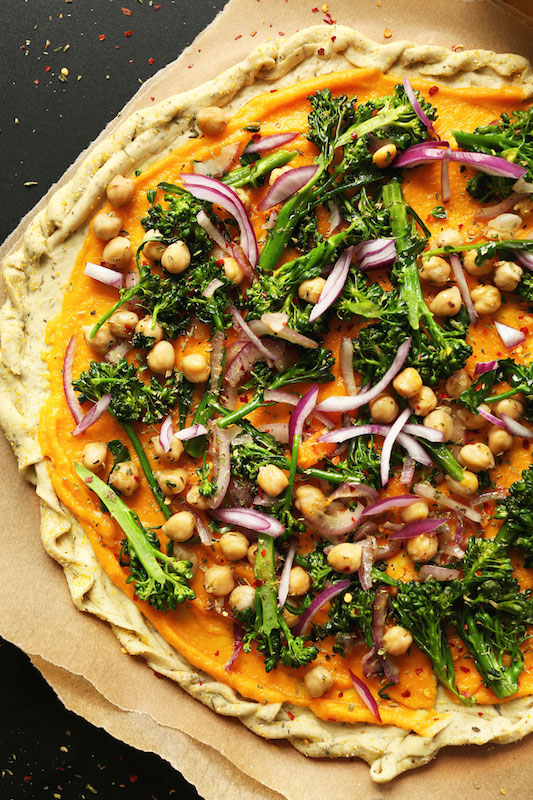 Butternut Squash Veggie Pizza - Healthy Fall Recipes