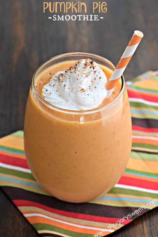 Healthy Pumpkin Pie Smoothie - Fall Recipes