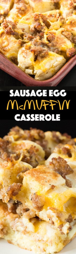 Sausage Egg McMuffin Breakfast Casserole - Breakfast Recipes