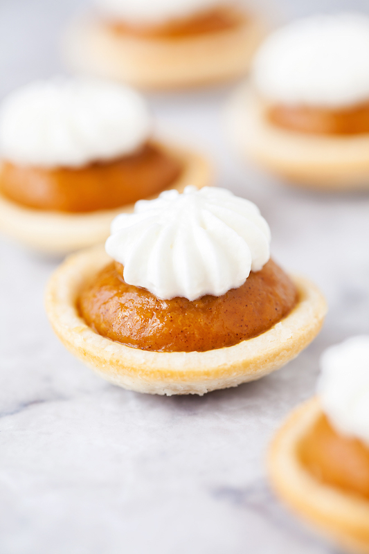 Mini Pumpkin Pies - Make Ahead Thanksgiving Recipes