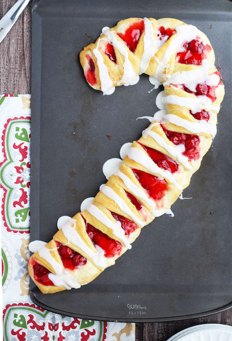 Candy Cane Breakfast Pastry - Best Christmas Breakfast Recipes