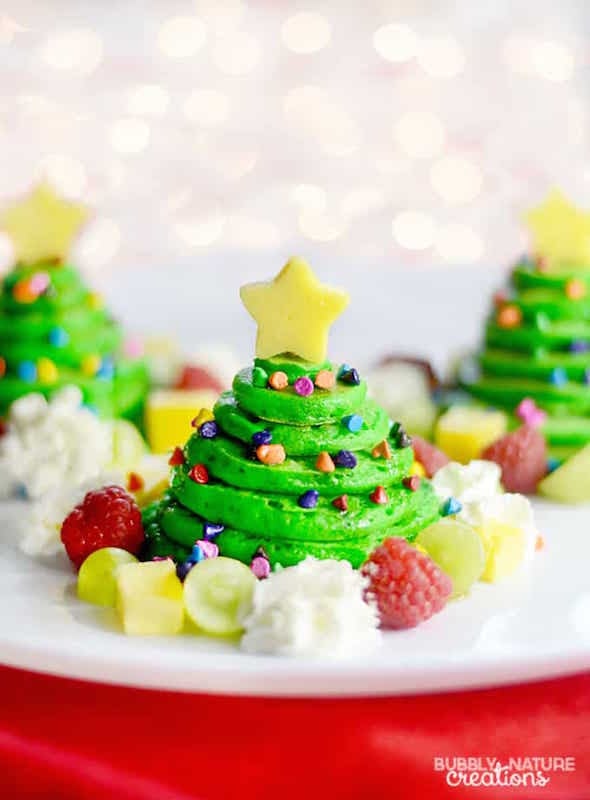 Christmas Tree Pancakes - Best Christmas Breakfast Recipes