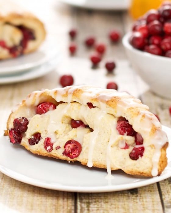 Fresh Cranberry Scones - Best Christmas Breakfast Recipes