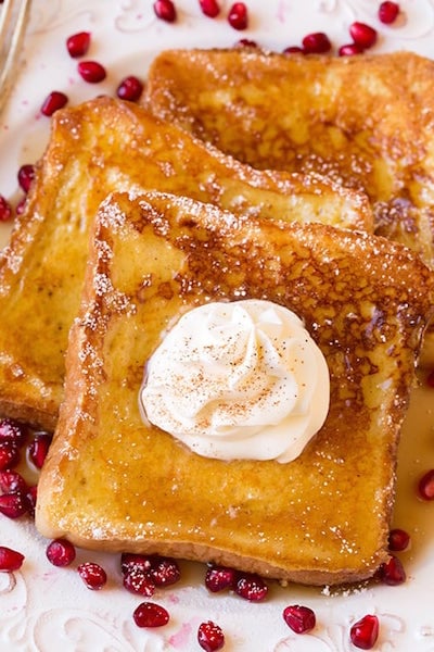 Eggnog French Toast - Best Christmas Breakfast Recipes