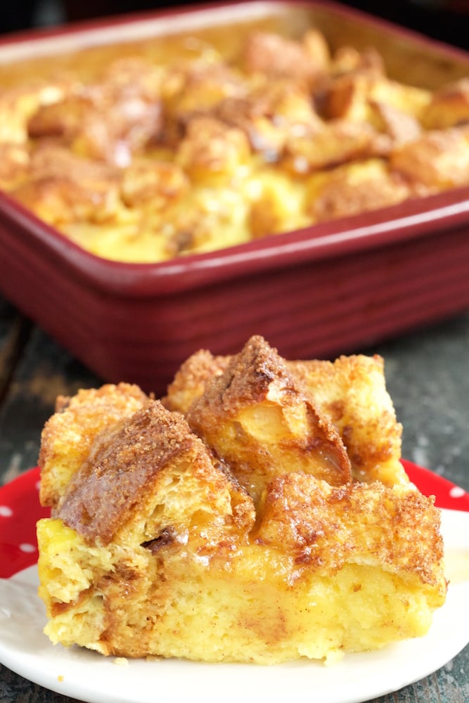 Eggnog French Toast Bake with Panettone & Brioche