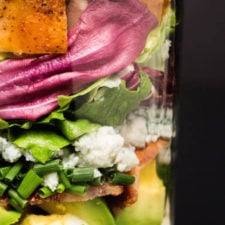 Epic Mason Jar Cobb Salad with Ranch