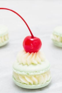 Shamrock Shake Macarons