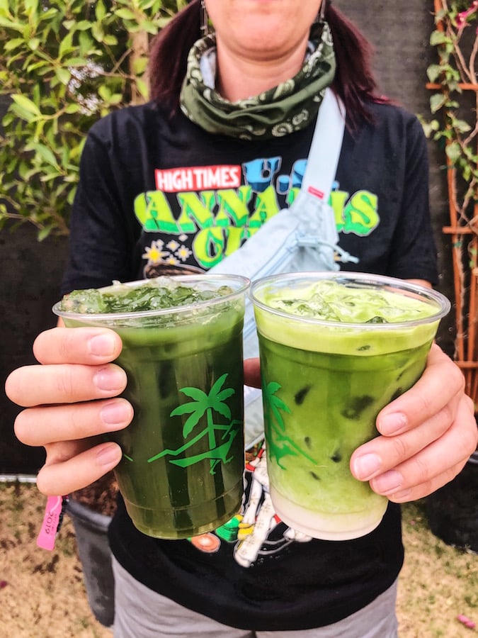 Matcha Bar Matcha Lemonade and Matcha Latte - Coachella Drinks