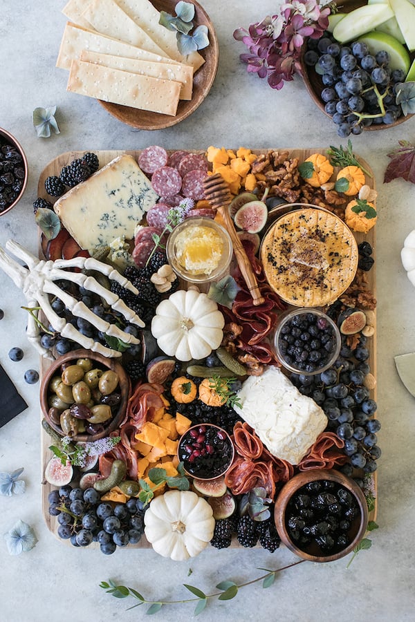 Halloween Meat & Cheese Board Appetizer