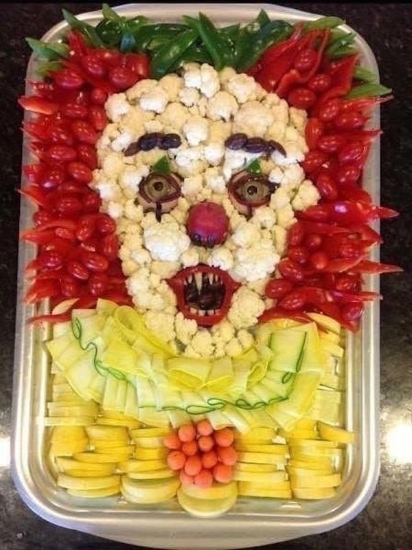 It Pennywise Vegetable Tray - Halloween Appetizers