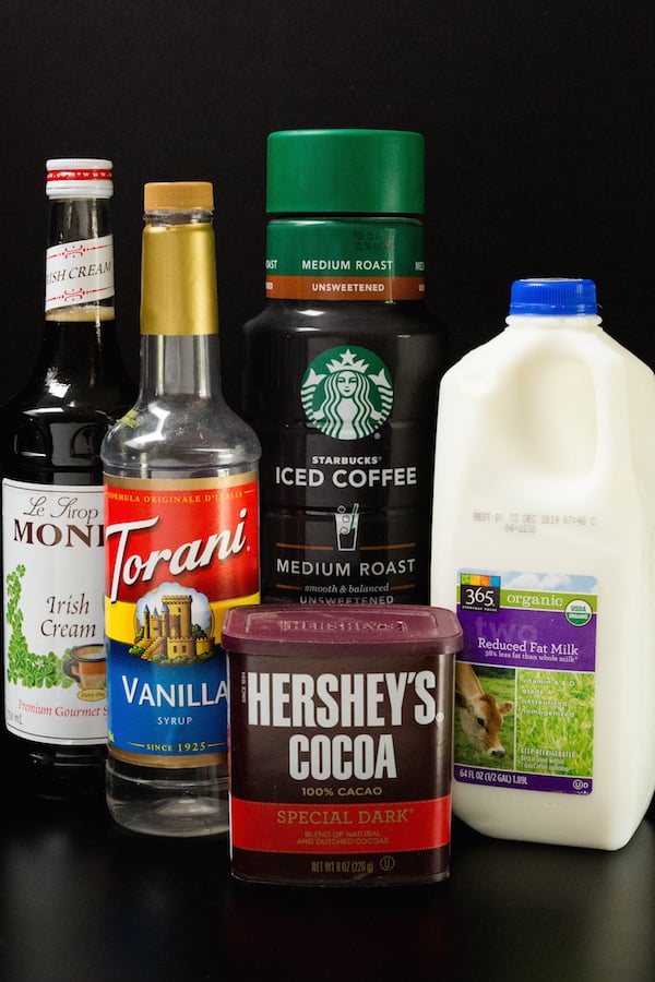 Irish Cream Cold Brew Ingredients.